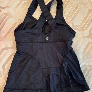 Lululemon Black Strappy Fitted Tank - Size XS
